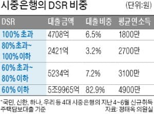 "DSR 높아도 대출받을 수 있도록 유연하게 운영"