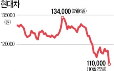 현대차그룹 시총 하루 새 3.6兆 증발