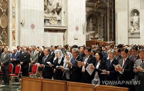 伊교민들, '한반도 평화 미사'에 감격…"남북 화해 진전되길"