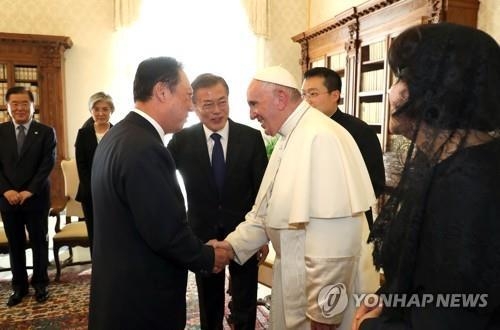 박용만 상의회장, 교황 알현…"그늘에 있는 사람들 돌볼 것"