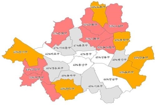 "1억원대 강북주택 공시가, 시세의 95%…60억 강남주택은 25%"