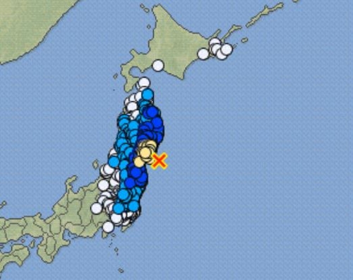 日 도호쿠 앞바다서 규모 5.7 지진…쓰나미·원전 이상 없어