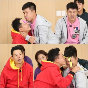 &#39;1박2일&#39; 김준호·김종민, 정신혼미·호흡곤란 &#39;입냄새 참기&#39; 게임