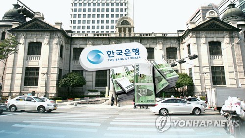 한은 "기준금리 1%p 오르면 성장률 0.2%p 하락"