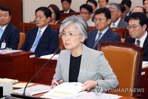 강경화 "미국, 북한에 상응조치 취해 안심하고 비핵화하도록 해야"