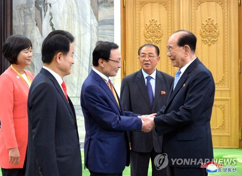 방북 이해찬, 김영남과 면담…남북 국회회담 논의 주목