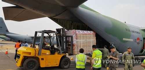 인도네시아 지진피해 지원 종료…오늘 공군 수송기·장병 귀국