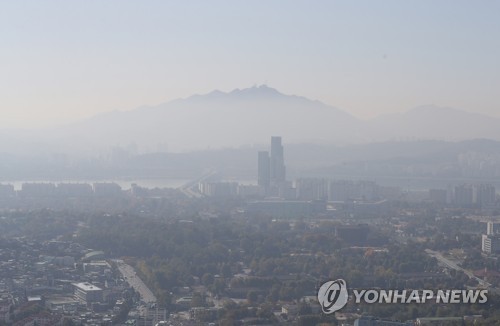 경기·충북 미세먼지농도 '나쁨'…내일은 서울·인천도 심할 듯