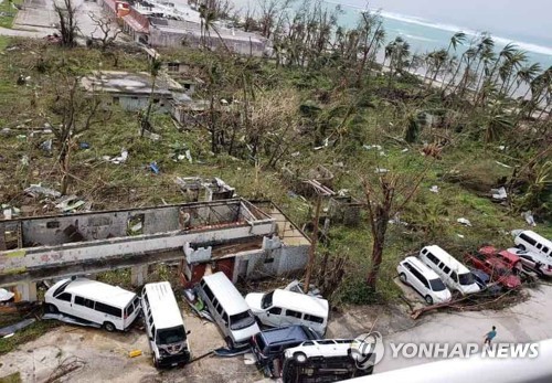 "태풍피해 사이판 국제공항, 이르면 28일 운항 재개"