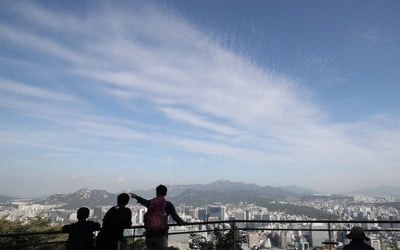 [날씨] 맑은 하늘 깨끗한 공기…"외출할 땐 따뜻하게 입으세요"