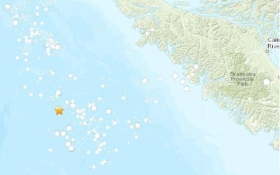 캐나다 서부 앞바다서 1시간도 안돼 6.5 이상 지진 '3연속' 강타