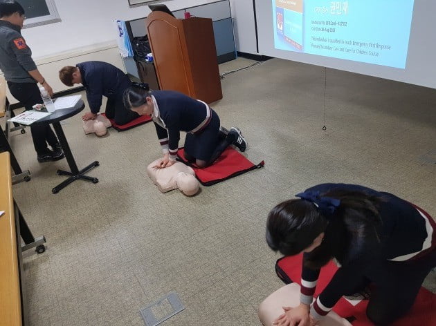 경산(서울방향)휴게소, 직원 대상 심폐소생술(CPR) 교육