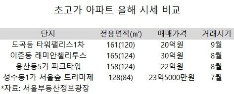 [집코노미] '부의 상징' 타워팰리스, 이제는 강북 아파트 보다 못한 신세