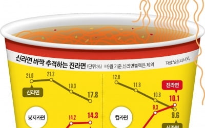 국내시장 정상 노리는 진라면…해외시장에 사활 거는 신라면