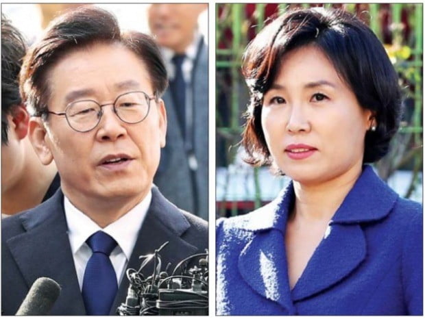 문재인 대통령과 여당 등을 비난해 논란이 된 트위터 계정 ‘혜경궁 김씨 ’의 소유주가 이재명 경기지사의 부인 김혜경 씨라는 경찰 수사 결과가 나왔다. 왼쪽은 이 지사가 지난달 ‘여배우 스캔들’ 의혹 관련 조사를 받기 위해 성남 분당경찰서에 출석했을 때 모습. 오른쪽은 김씨가 이달 2일 ‘혜경궁 김씨’ 관련 피고발인 신분으로 수원 경기 남부지방경찰청에 들어서는 모습. /연합뉴스 