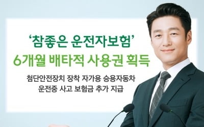 DB손해보험, '참좋은운전자보험' 6개월 배타적사용권 획득