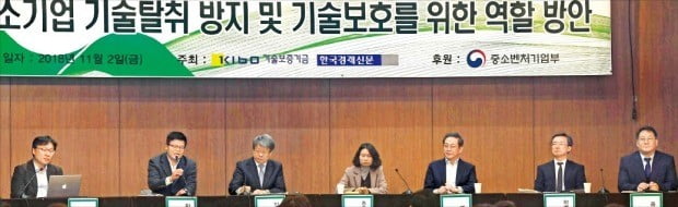 한국경제신문사와 기술보증기금이 공동 주최한 ‘2018 기술평가 세미나’가 지난 2일 서울 명동 은행회관에서 열렸다. 참가자들은 “중소기업의 기술을 보호하기 위해 기술 신탁을 활성화해야 한다”고 입을 모았다.  /신경훈  기자  khshin@hankyung.com 