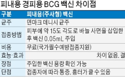 "결핵 예방 BCG 백신, 비소 걱정 말고 접종하세요"