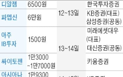 기업공모 '슈퍼위크'…아시아나IDT 등 7곳 일반청약