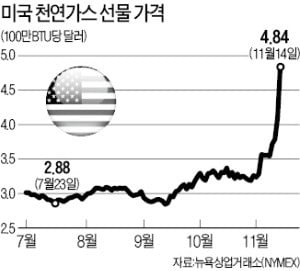 美 이른 추위, 천연가스 ETN '대박'