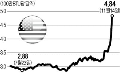 美 이른 추위, 천연가스 ETN '대박'