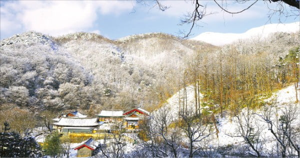  천안 12경 중 7경에 꼽히는 광덕산의 설경.  /천안시 제공
 