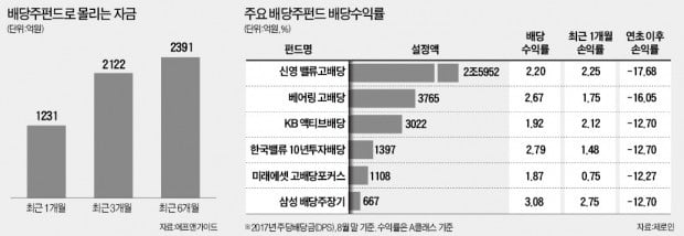 '매력 커진' 배당주 펀드에 투자금 몰린다