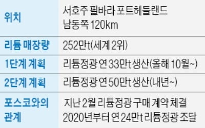 '여의도 162배' 광산서 리튬 캐는 포스코