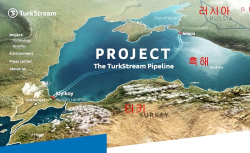 더 밀착하는 러·터키…푸틴·에르도안, 흑해가스관 완성 축하