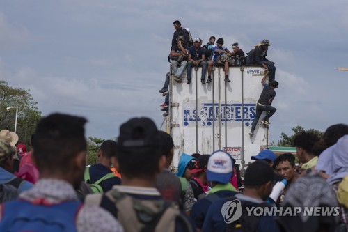 중미 캐러밴 '200㎞ 강행군'…일부 대오 이탈해 독자 이동