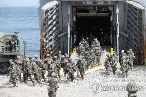 한미 해병대연합훈련 6개월만에 재개…오늘부터 대대급훈련 시작