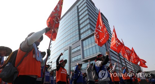 현대중 노조 "부당노동행위 규탄"…23일까지 파업