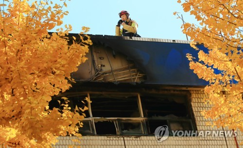 소방당국 "고시원 화재 초기 대응 문제없었다"