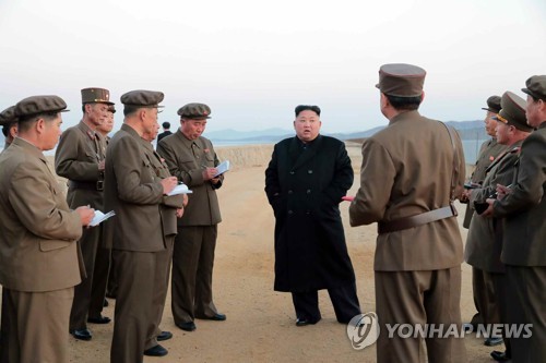 日언론 "김정은 현지지도 첨단전술무기는 지대함유도미사일"