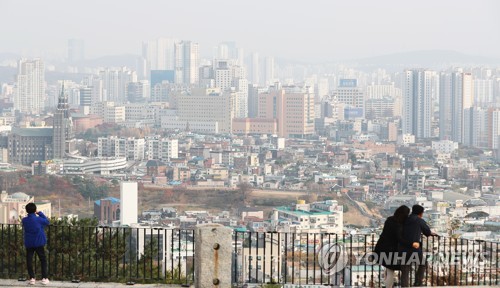 전국 미세먼지 나쁨…중부 서해안 아침까지 빗방울