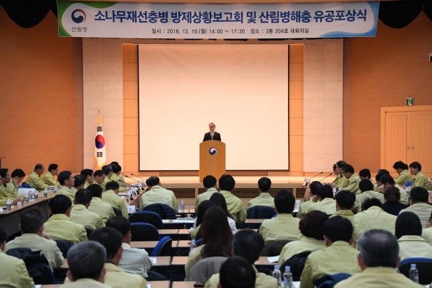 산림청, 소나무재선충병 방제상황 보고회 개최