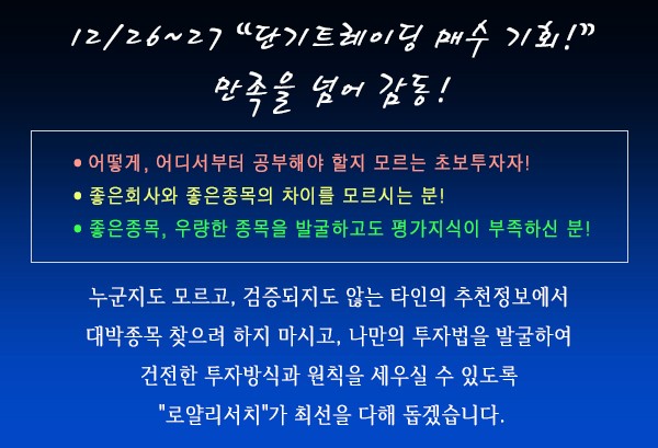 ★X-mas 선물: 머큐리 수익 +21.6% “배당락 전 매수 필수종목 제시!"