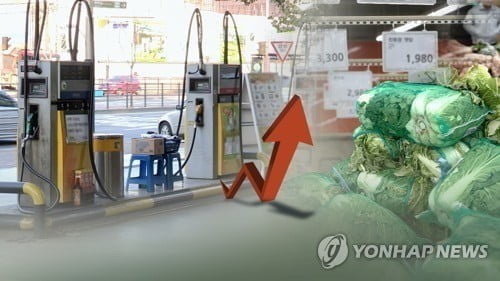 채소·외식비 '고공행진'…전체 물가는 넉달 만에 1%대 상승