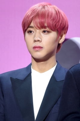 [포토] 워너원 박지훈. '핑크빛 머리도 찰떡같이 소화~' (멜론뮤직어워드)