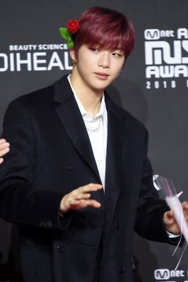 [포토] 워너원 강다니엘, '진정한 꽃남~' (2018 MAMA)