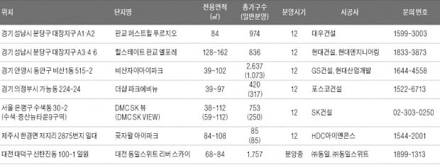 12월에도 뜨거운 분양시장…'막차' 분양단지