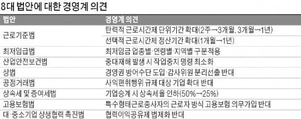 "탄력근로 최장 1년으로…최저임금 차등적용해야"