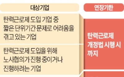 '주 52시간' 처벌 유예, 탄력근로제 도입 前까지 연장