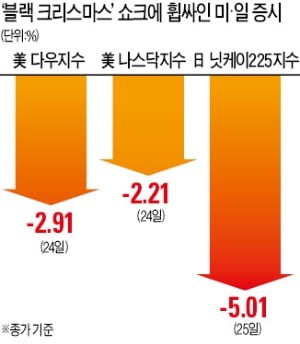 검은 성탄절…美·日 증시 '공포의 투매'