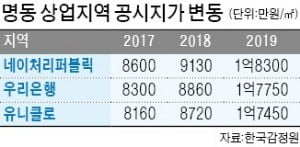 토지 공시지가도 확 오른다…네이처리퍼블릭 명동점 ㎡당 9130만→1억8300만원