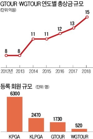 "스크린골프 투어 어느새 이렇게 컸어?"…남녀 합쳐 대회 수 20개·총상금 15억원으로 '껑충'