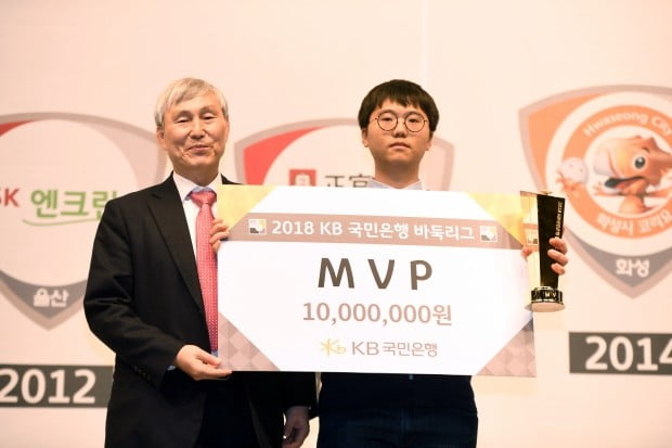 변상일, KB바둑리그 첫 MVP 수상