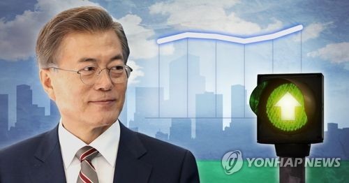 문대통령 지지도, 10주 만에 소폭 반등해 49.5%[리얼미터]