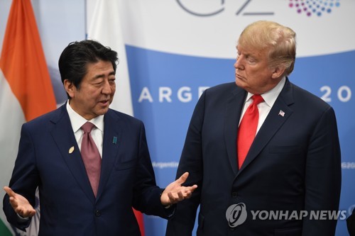 트럼프-아베 정상회담…"북 비핵화 약속 이행까지 압박 유지"