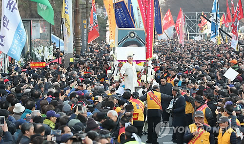 "택시 살려내라" 카풀 반대 대규모 집회…여의도 일대 교통대란